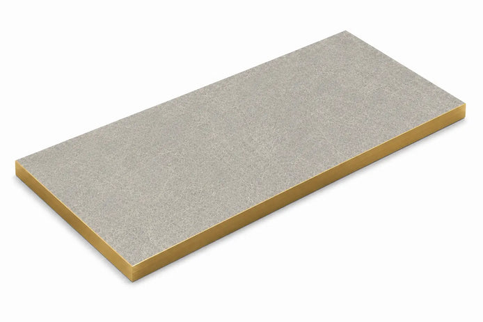 Plateau de table Capri rectangle – Chant PVC effet laiton