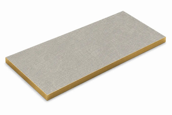 Plateau de table Capri rectangle – Chant PVC effet laiton