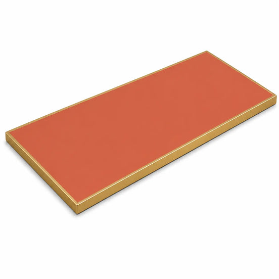 Plateau de table Capri rectangle – Chant laiton bakélisé