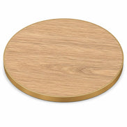 Plateau de table Capri rond – Chant laiton bakélisé