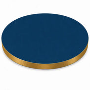 Plateau de table Capri rond – Chant PVC effet laiton