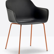 Fauteuil Babila XL 2734 Pedrali, coque noire