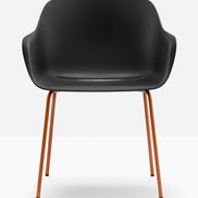 Fauteuil Babila XL 2734 Pedrali, coque noire