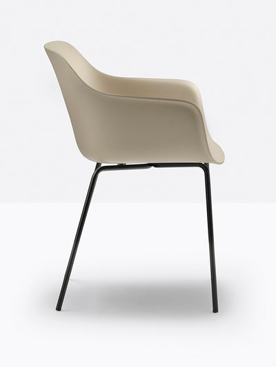 Fauteuil Babila XL 2734 Pedrali, coque sable