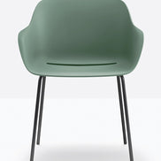 Fauteuil Babila XL 2734 Pedrali, coque vert sauge