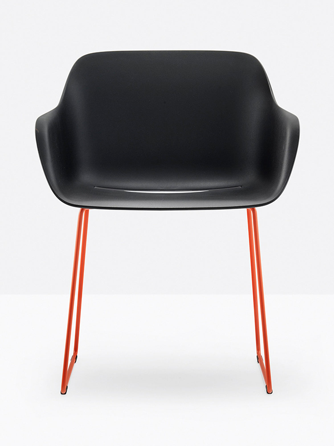 Fauteuil Babila XL luge 2744 Pedrali, coque noire
