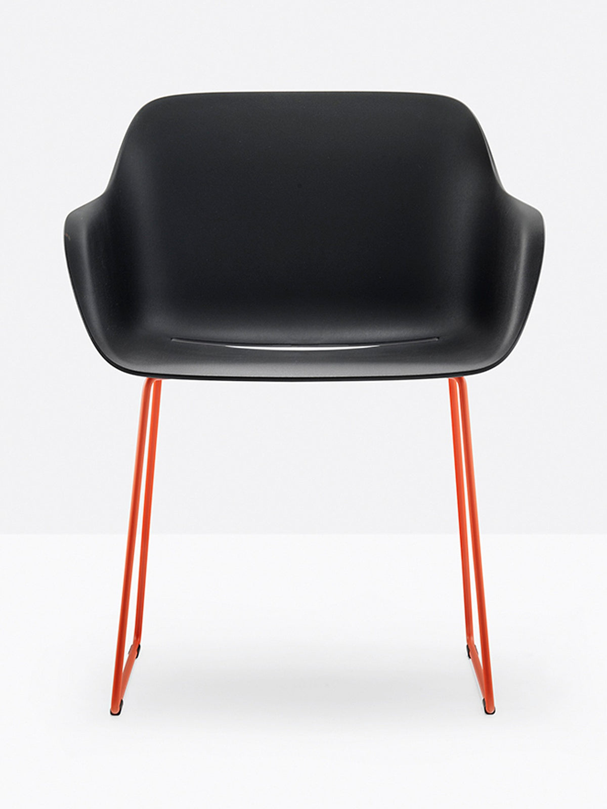Fauteuil Babila XL luge 2744 Pedrali, coque noire