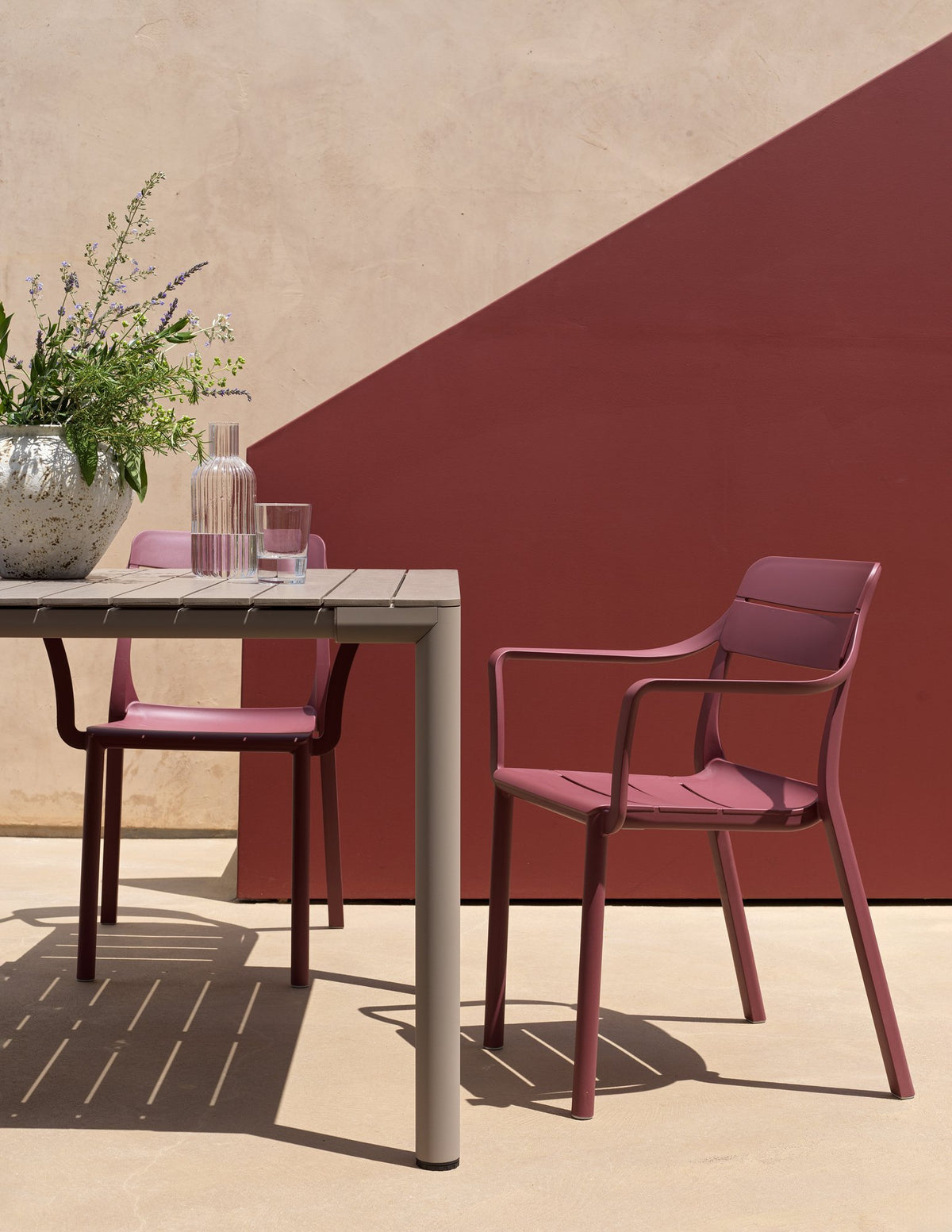 Fauteuil Cassia Nardi – mise en scène terrasse