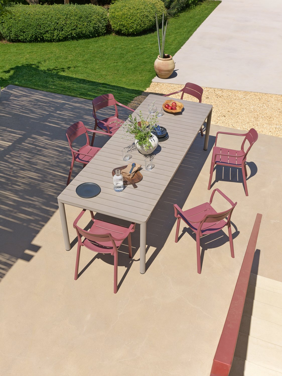 Fauteuil Cassia Nardi – mise en scène terrasse