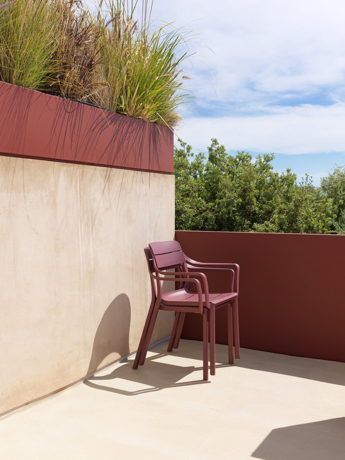 Fauteuil Cassia Nardi – mise en scène terrasse