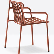 Fauteuil Coney terracotta vue de profil
