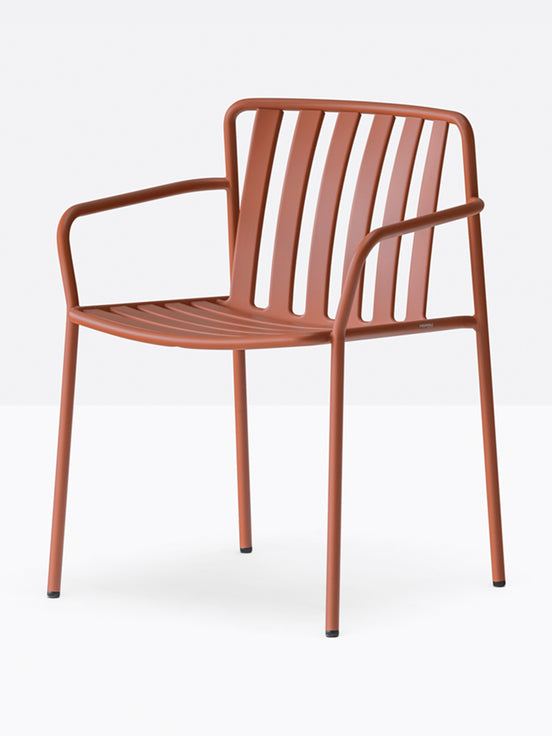Fauteuil de terrasse Coney Pedrali terracotta