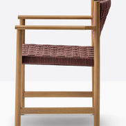 Fauteuil Griante bordeaux vue de profil