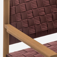 Détail du tressage main du fauteuil Griante