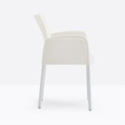 Fauteuil Ice ivoire vue de profil