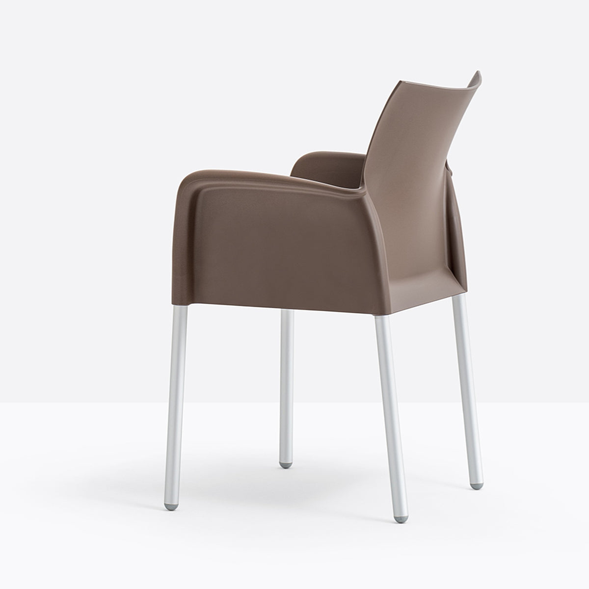 Fauteuil Ice Pedrali marron taupe