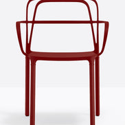 Fauteuil Intrigo 3715 Pedrali, Rouge foncé RO200E