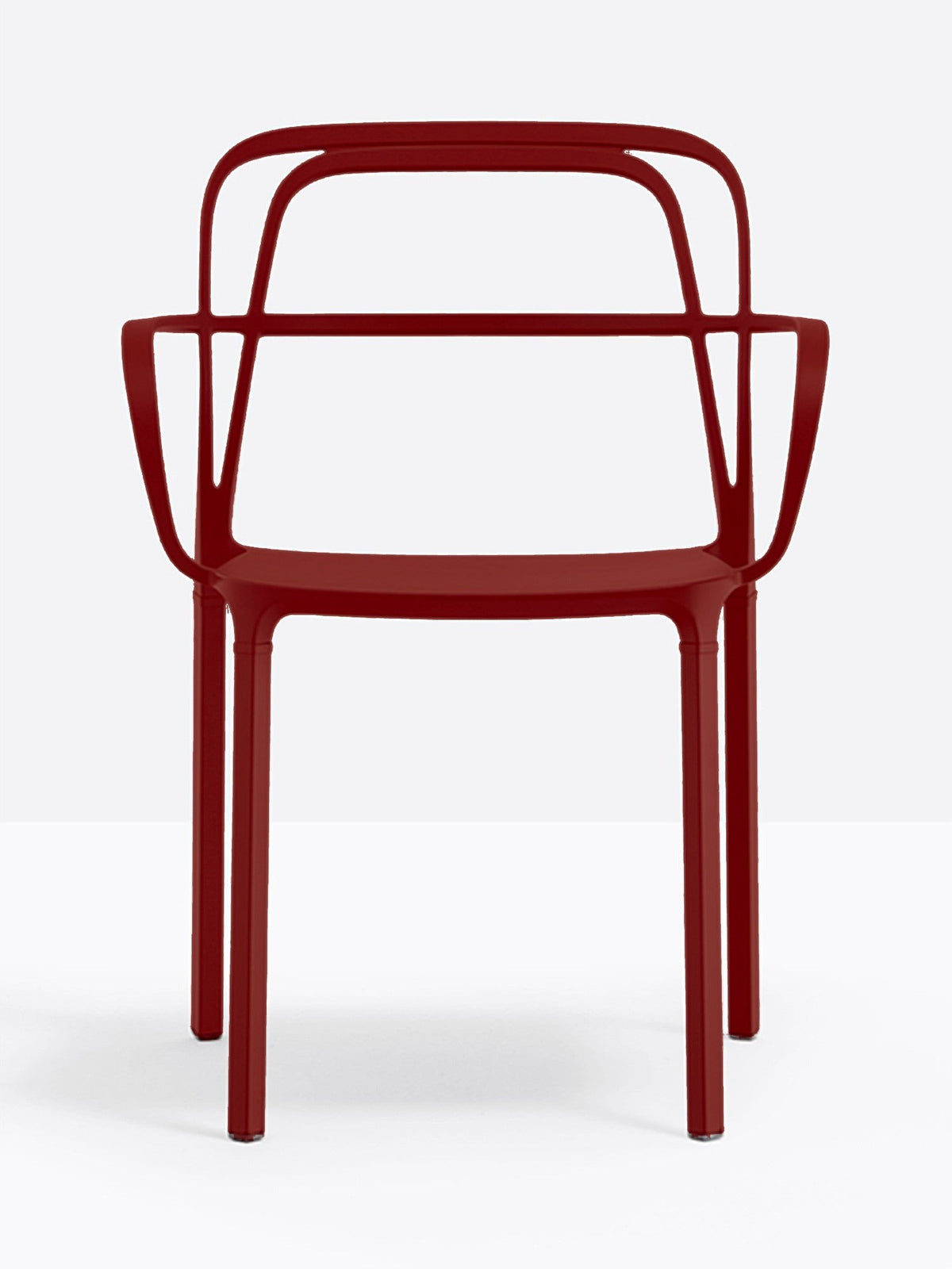 Fauteuil Intrigo 3715 Pedrali, Rouge foncé RO200E