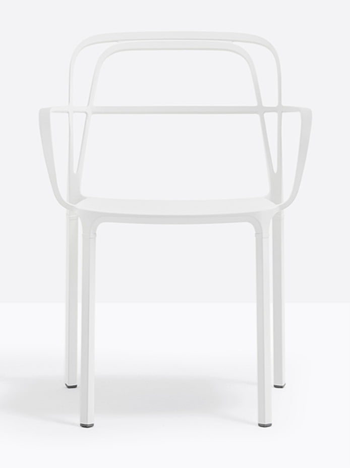 Fauteuil de terrasse Intrigo Pedrali blanc
