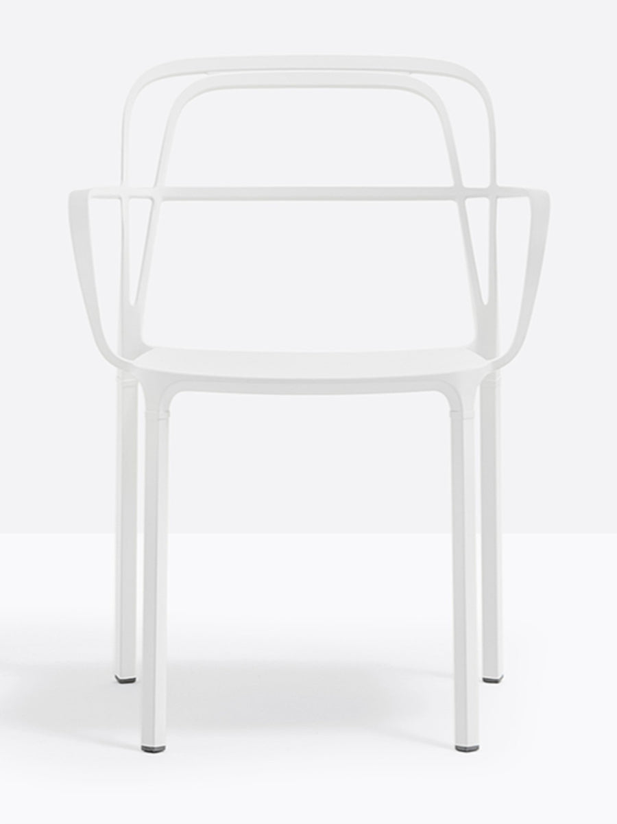 Fauteuil de terrasse Intrigo Pedrali blanc