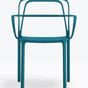 Fauteuil Intrigo bleu pétrole