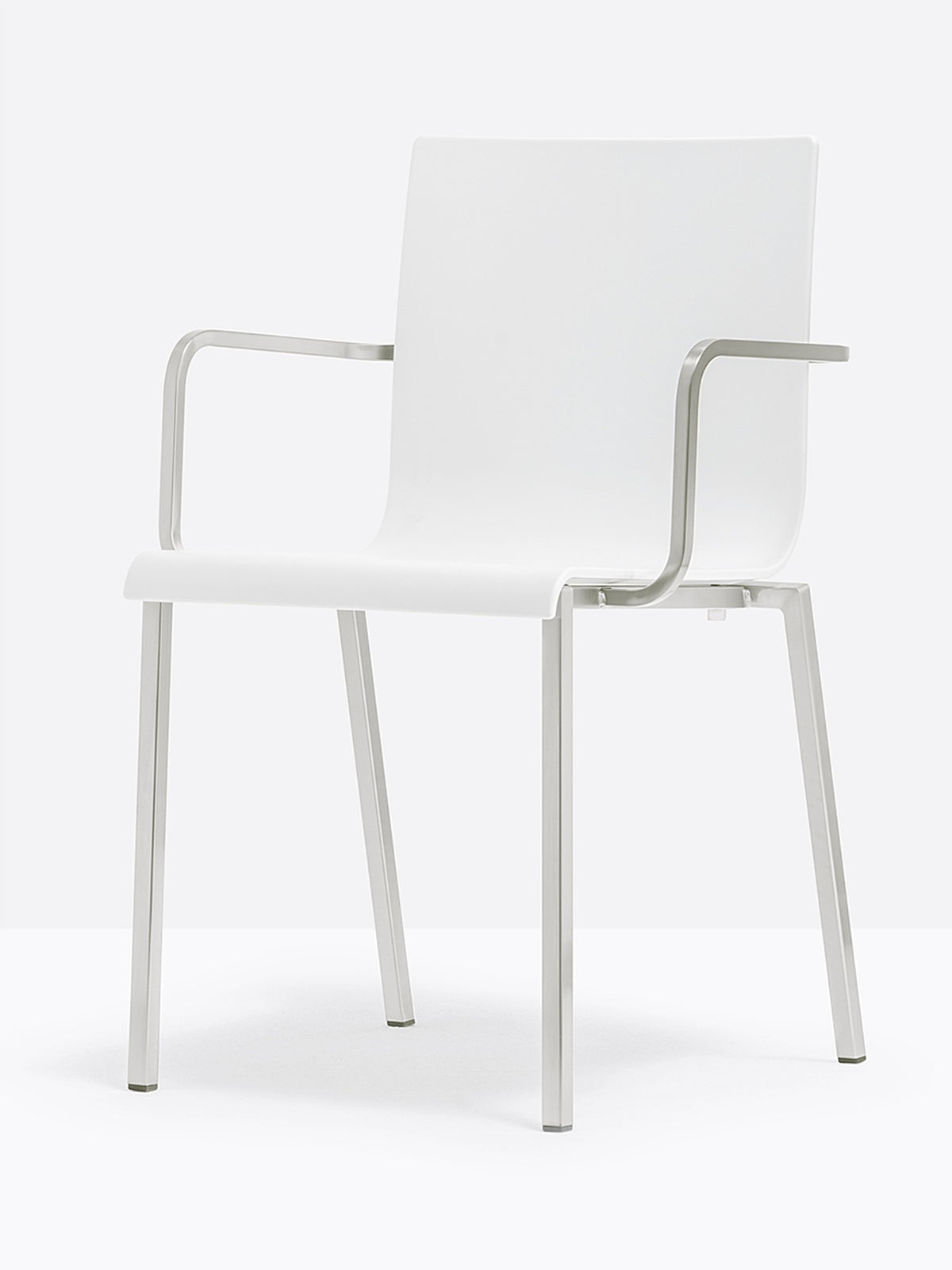 Fauteuil Kuadra XL 2402 / 2412 Pedrali, coque blanche