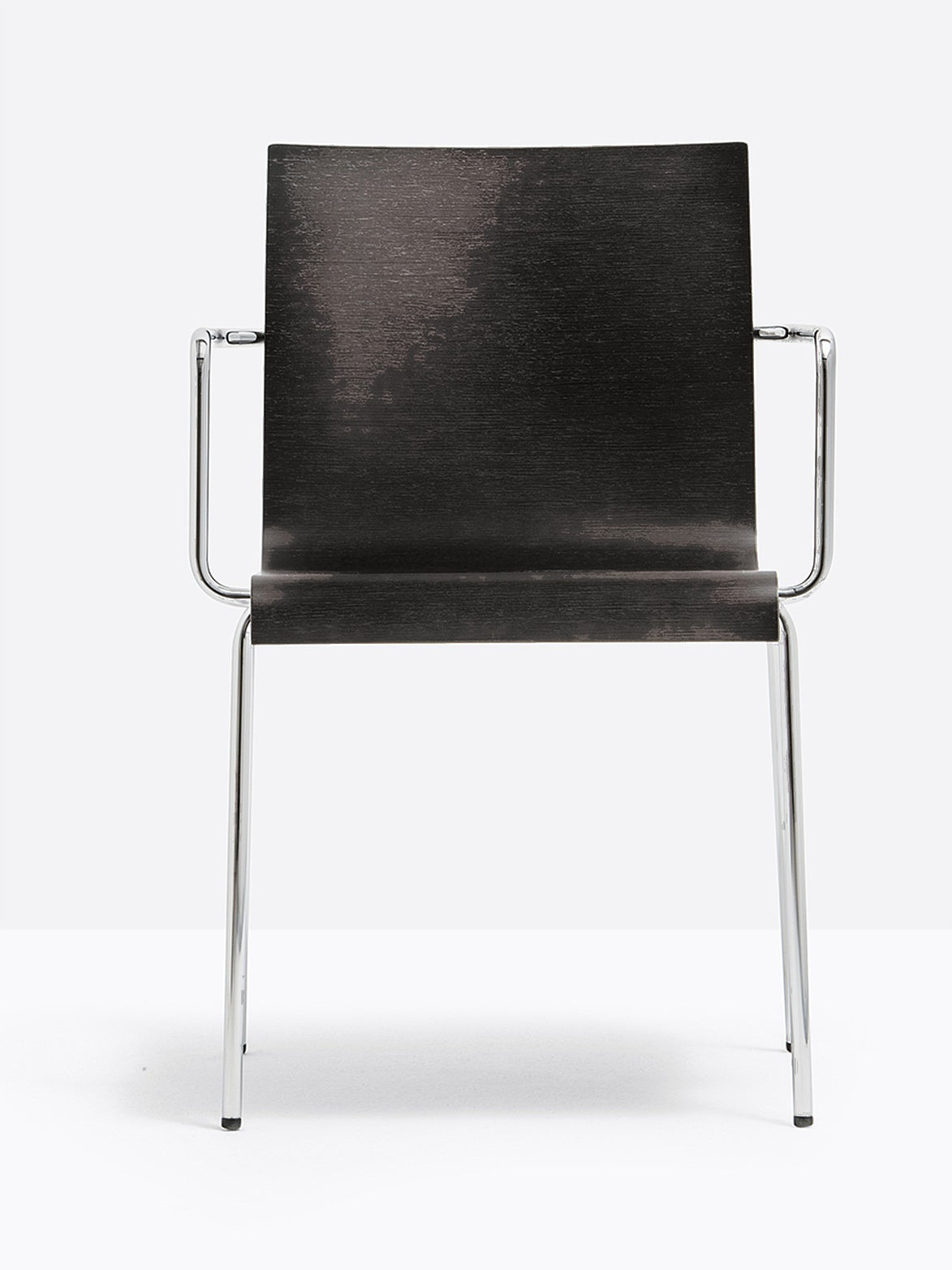 Fauteuil Kuadra XL 2404 / 2414 Pedrali, bois noir