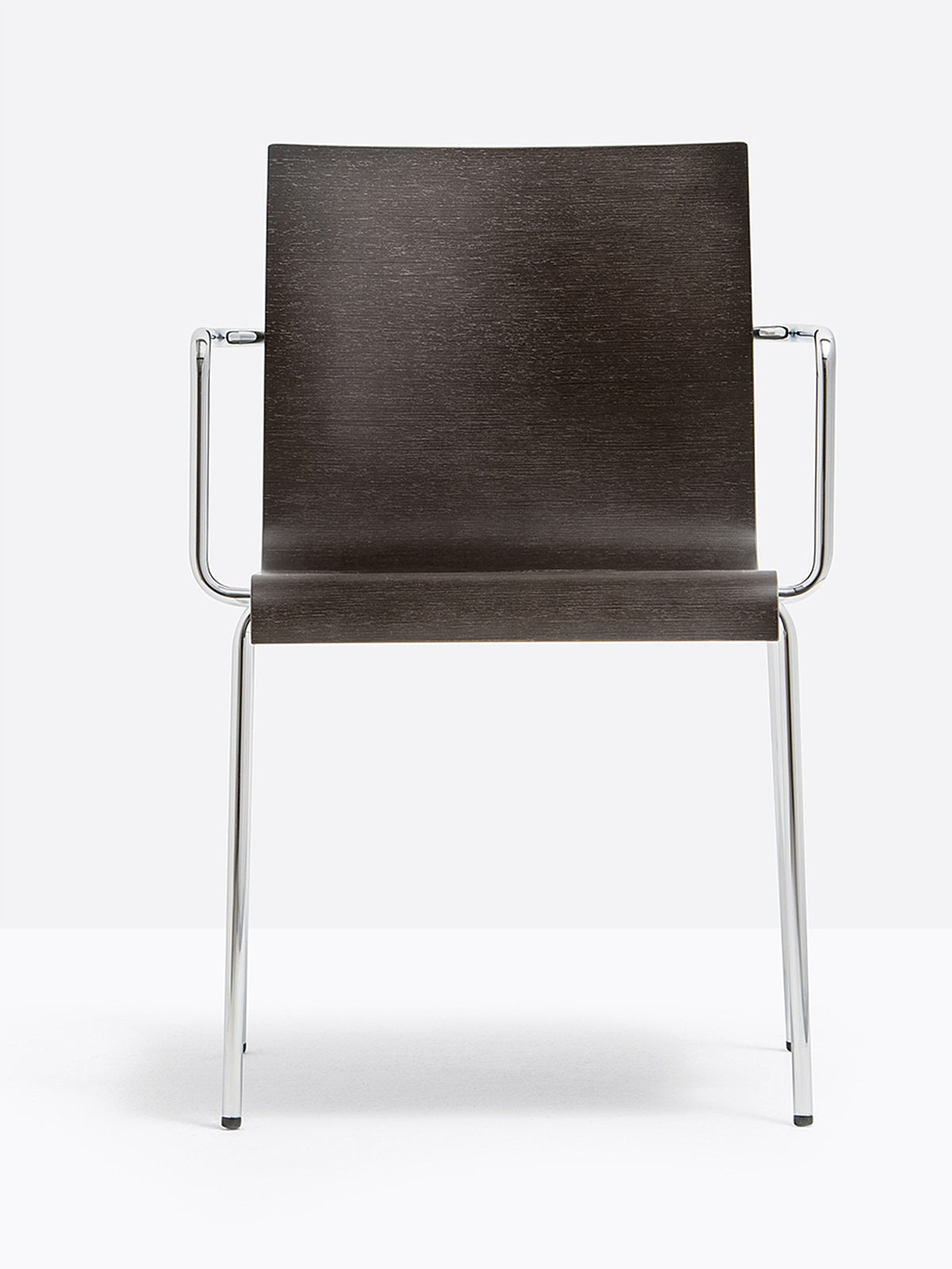 Fauteuil Kuadra XL 2404 / 2414 Pedrali, bois wengé