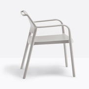 Fauteuil lounge Ara beige vue de dos