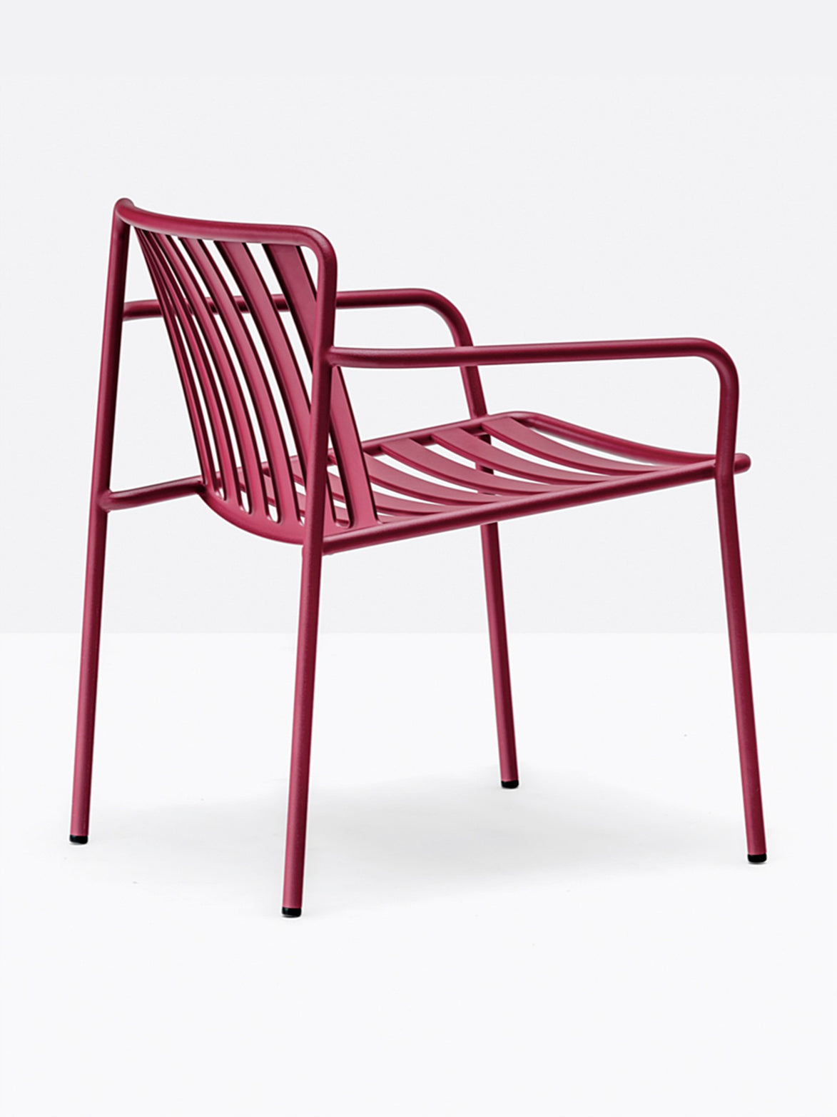 Fauteuil lounge Coney bordeaux vue de profil