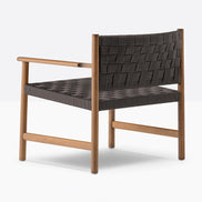 Fauteuil lounge Griante gris vue de dos