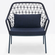 Fauteuil lounge Panarea bleu marine