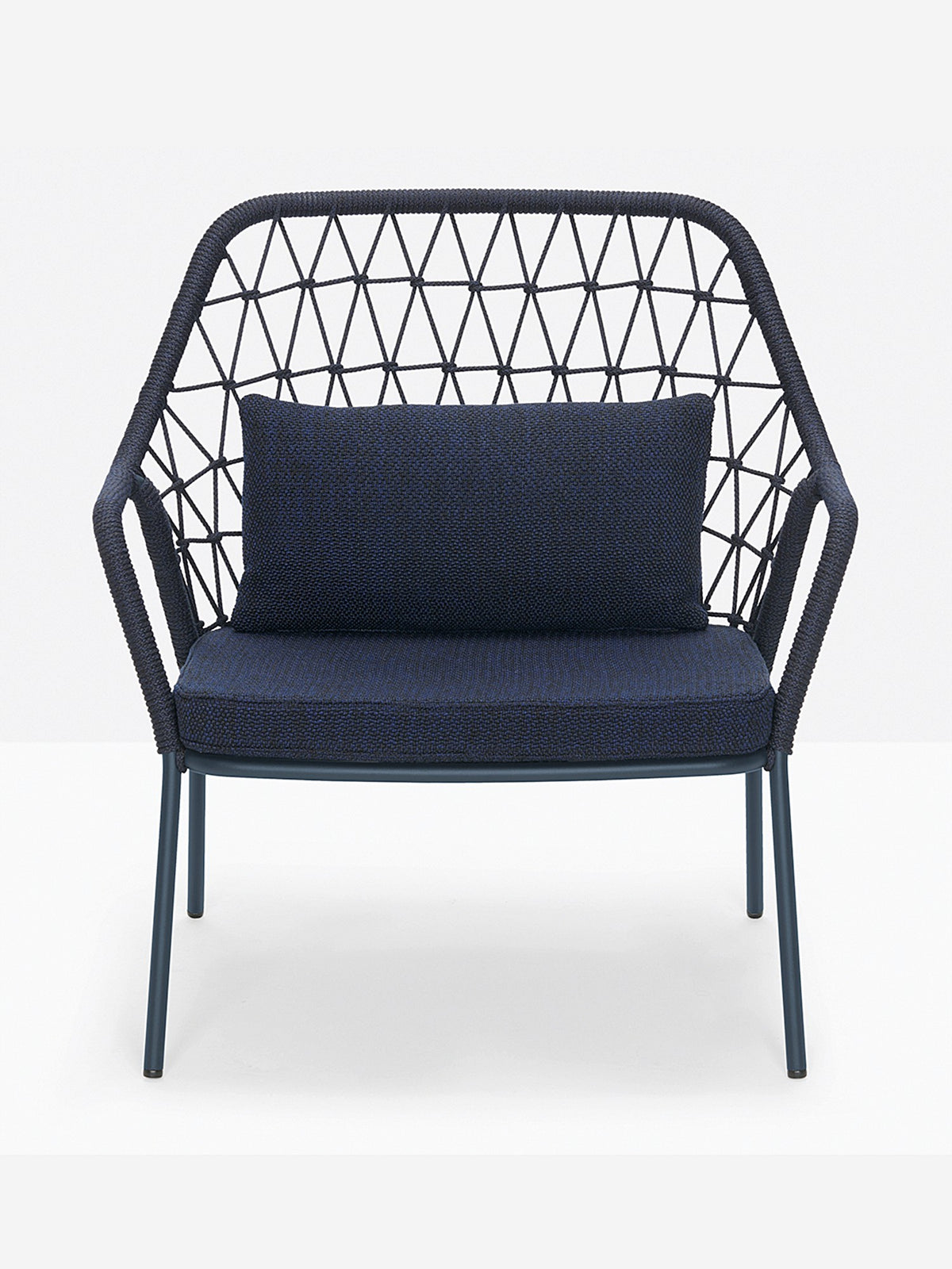 Fauteuil lounge Panarea bleu marine