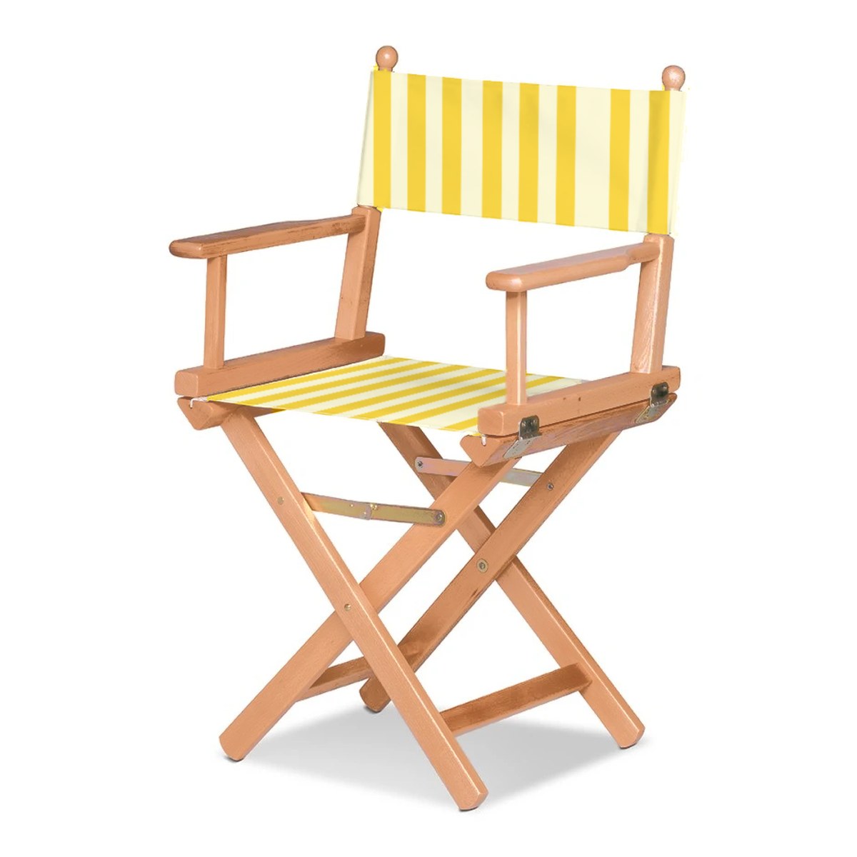 Fauteuil metteur en scène Cinéma — huile de lin, toile Rayé blanc jaune 011