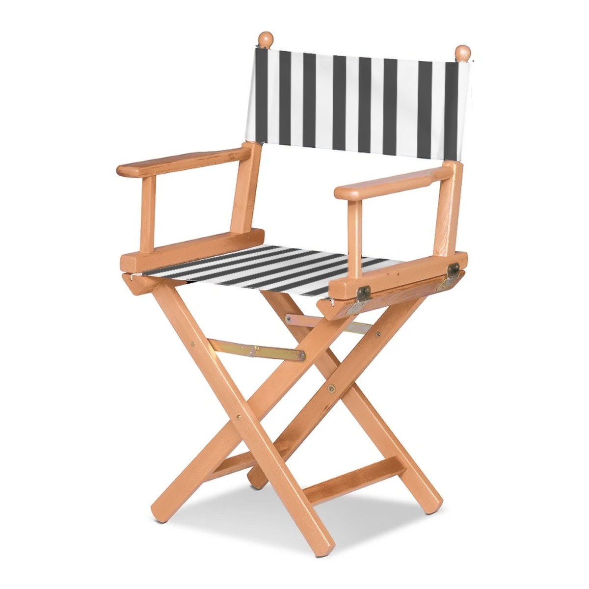 Fauteuil metteur en scène Cinéma — huile de lin, toile Rayé blanc noir 014