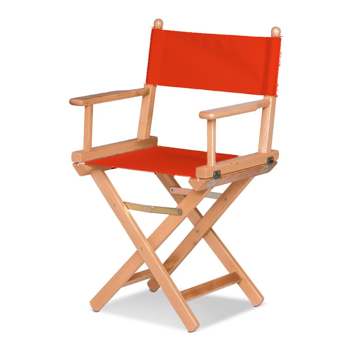 Fauteuil metteur en scène Cinéma — huile de lin, toile Rouge vif 040