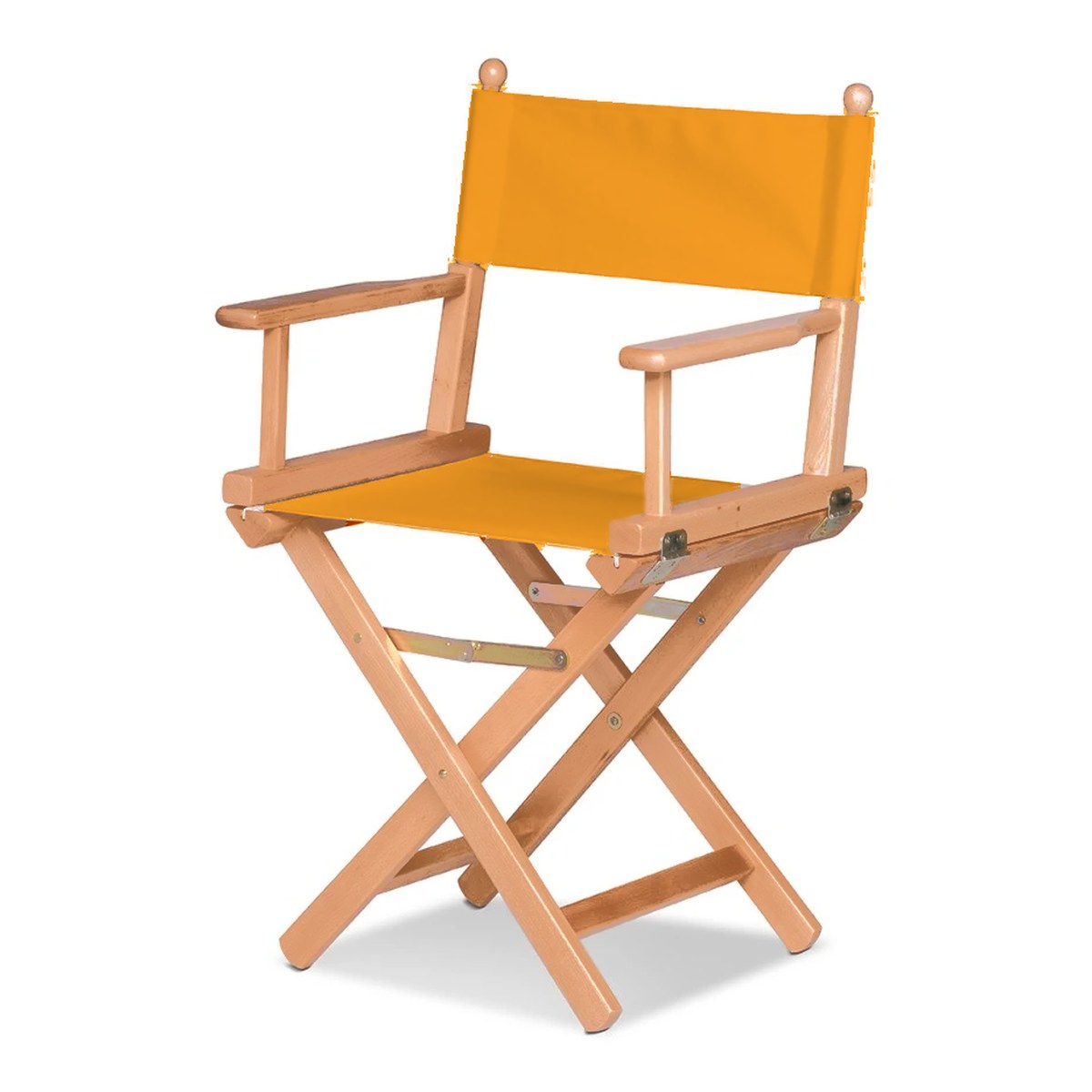 Fauteuil metteur en scène Cinéma — huile de lin, toile Mandarine 066