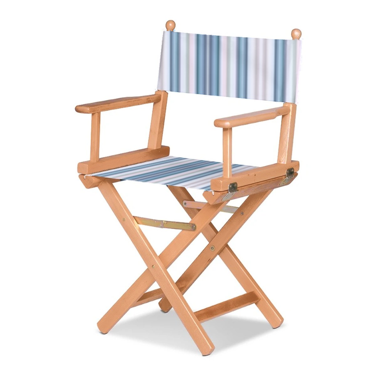 Fauteuil metteur en scène Cinéma — huile de lin, toile Rayé multicolore bleu 153