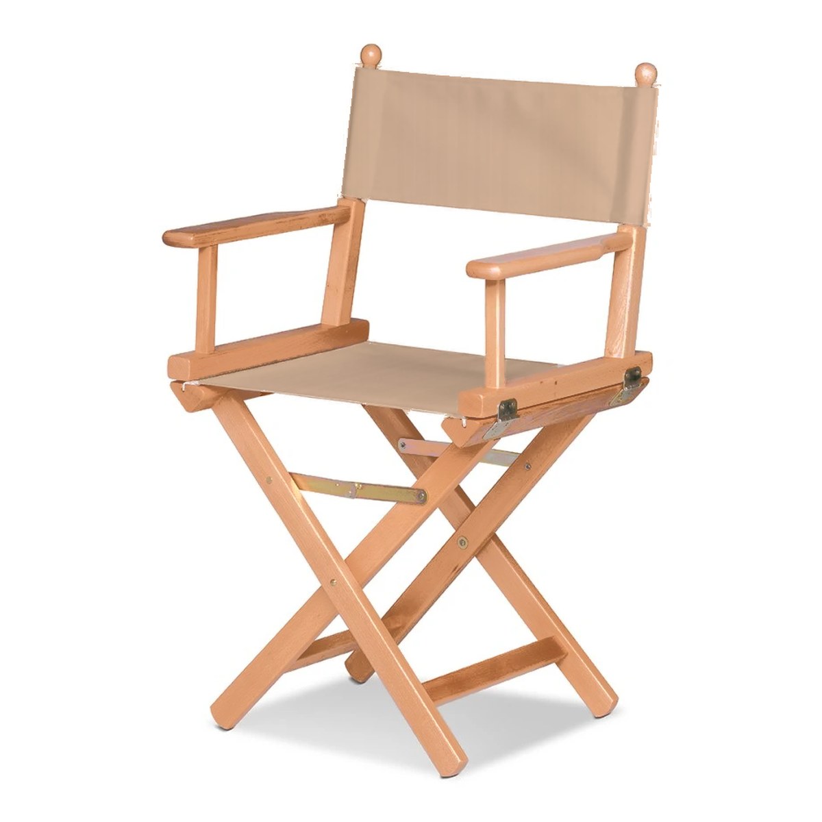 Fauteuil metteur en scène Cinéma — huile de lin, toile Rayé beige écru 512