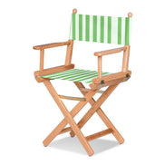 Fauteuil metteur en scène Cinéma — huile de lin, toile Rayé blanc vert 569