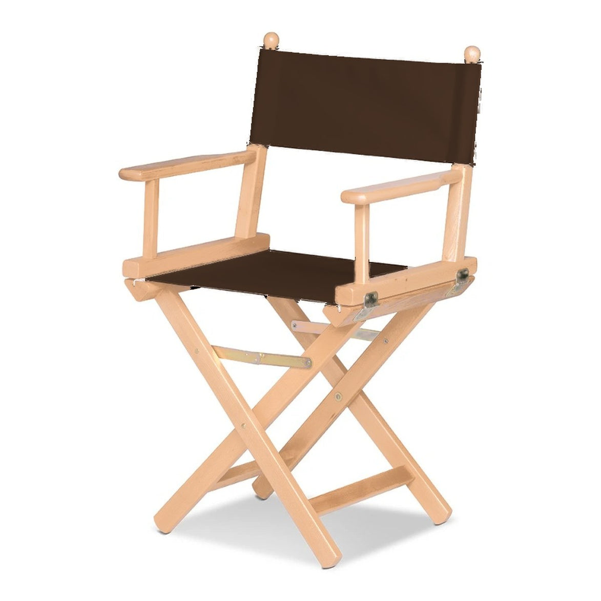 Fauteuil metteur en scène Cinéma — vernis naturel, toile Marron 005