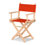 Fauteuil metteur en scène Cinéma — vernis naturel, toile Rouge vif 040