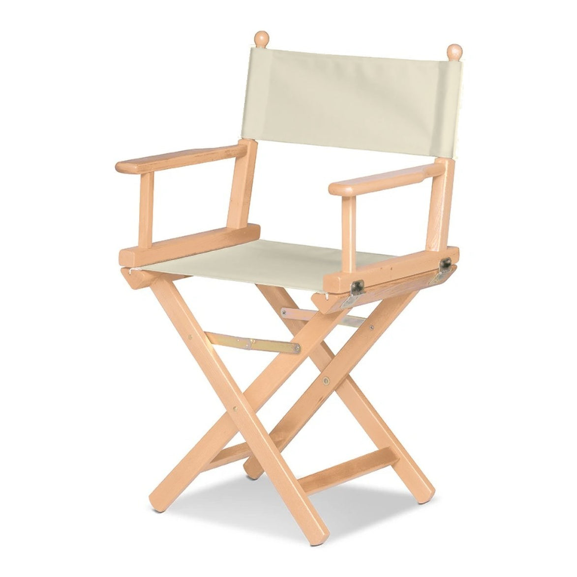 Fauteuil metteur en scène Cinéma — vernis naturel, toile Écru 061