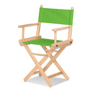 Fauteuil metteur en scène Cinéma — vernis naturel, toile Vert pistache 064