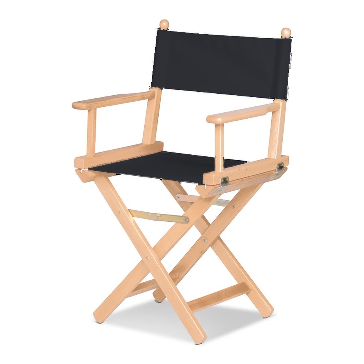 Fauteuil metteur en scène Cinéma — vernis naturel, toile Screen noir