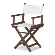 Fauteuil metteur en scène Cinéma — vernis noyer, toile Blanc 001