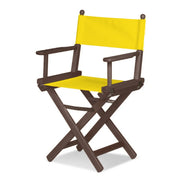 Fauteuil metteur en scène Cinéma — vernis noyer, toile Jaune 003