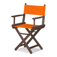 Fauteuil metteur en scène Cinéma — vernis noyer, toile Orange 004