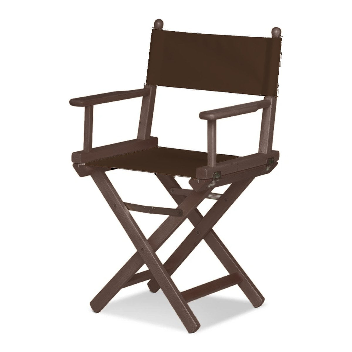 Fauteuil metteur en scène Cinéma — vernis noyer, toile Marron 005