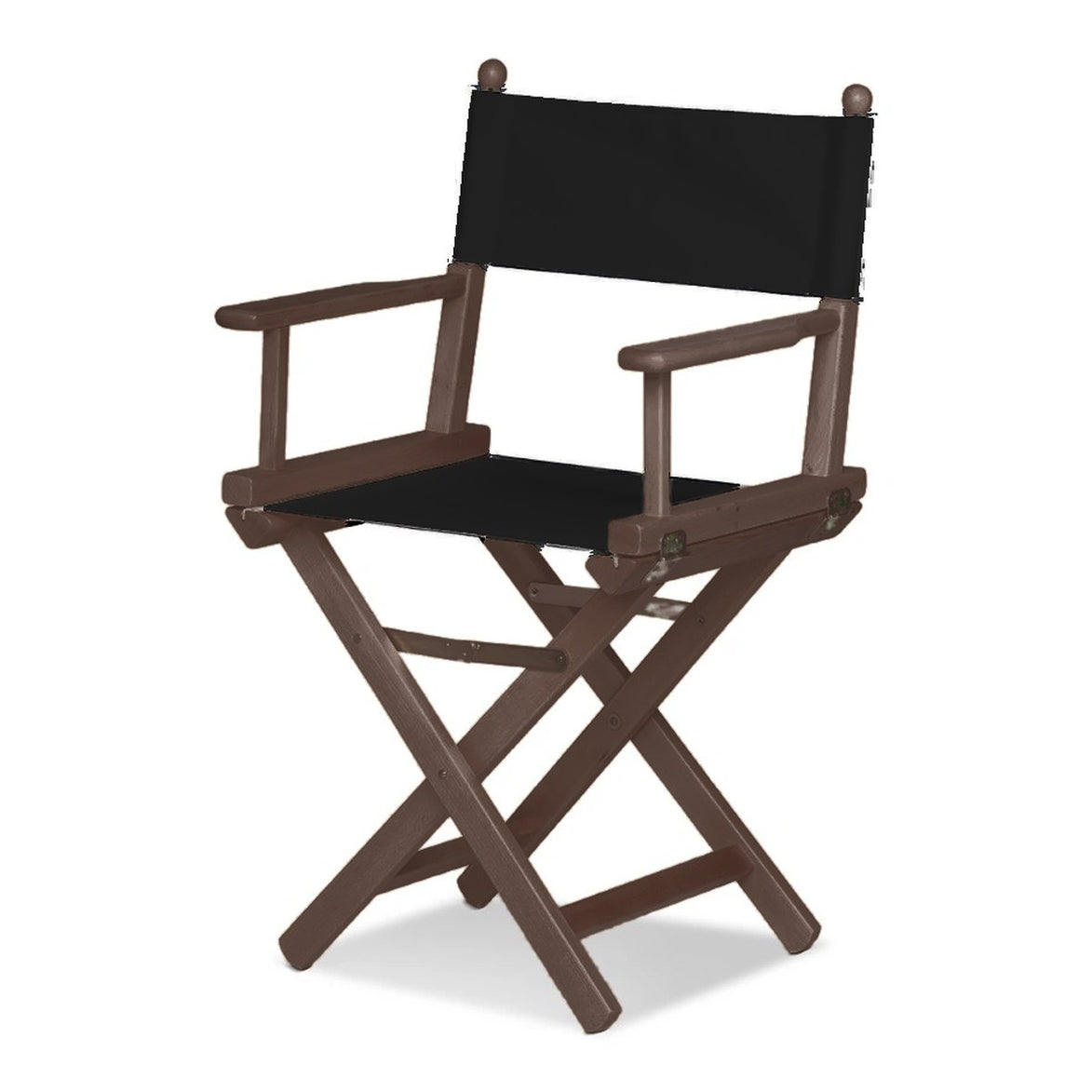 Fauteuil metteur en scène Cinéma — vernis noyer, toile Noir 039